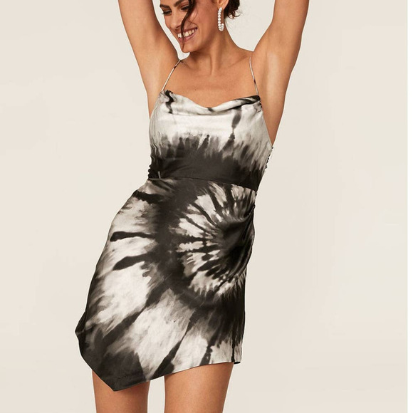 Retrofete Silk  Auris Dress Tie-Dye  Size XS - Picture 2 of 8